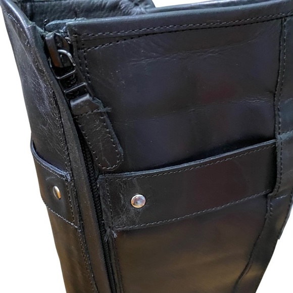 💗Cole Haan Leather Low Stacked Heel Tall (17”) Boot w/ hidden zipper, 1.5” Heel - Picture 8 of 12